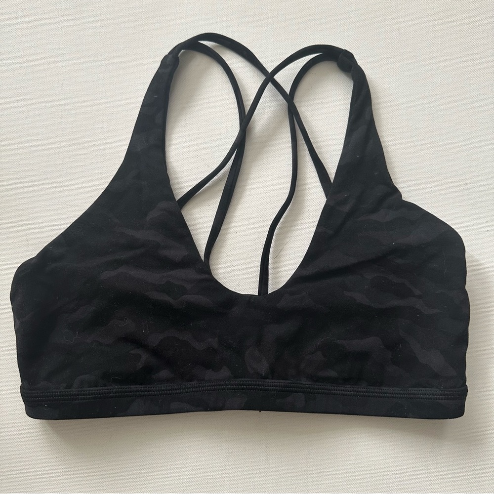 Lululemon Black Camo Align Sports Bra